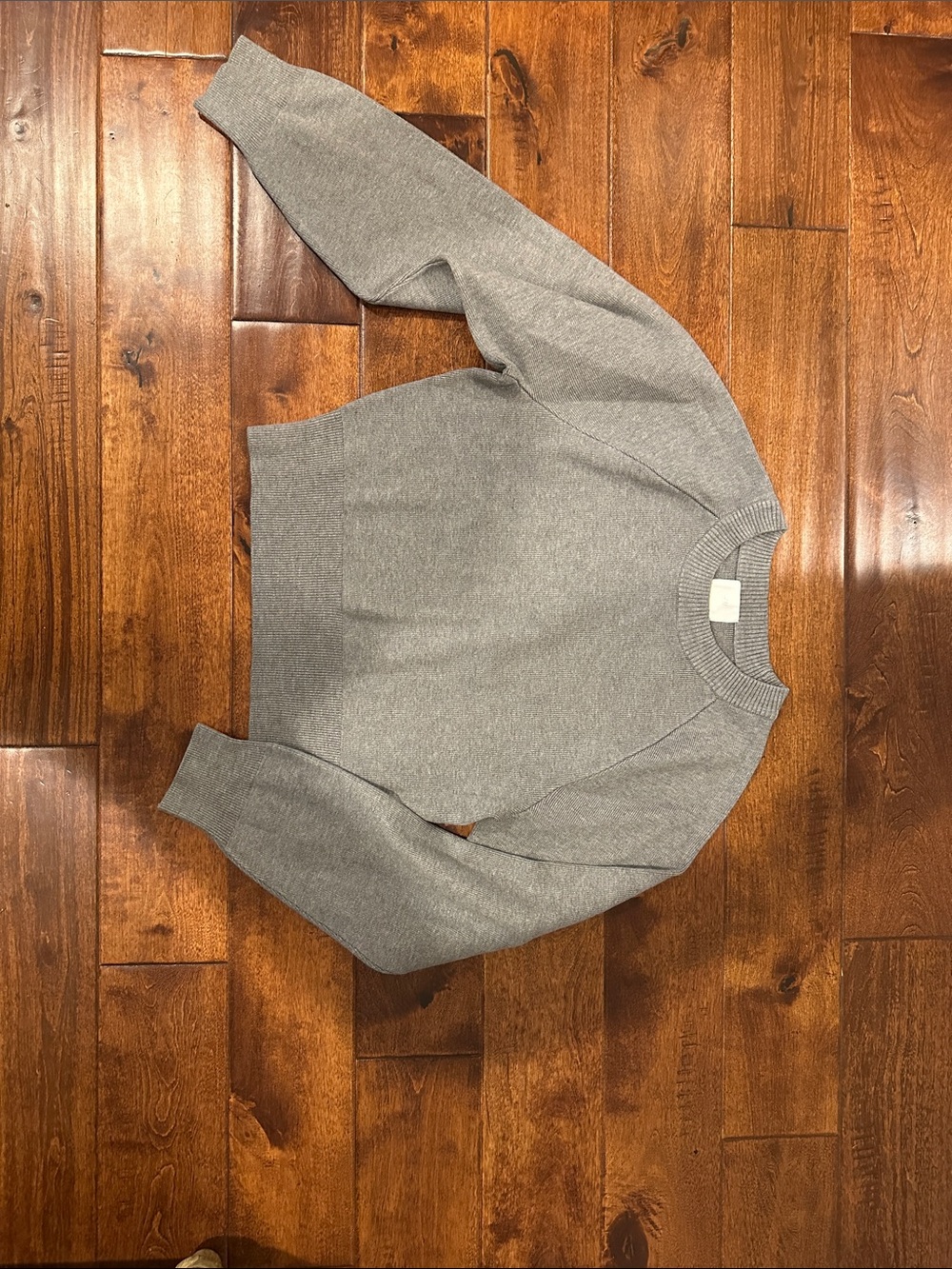 Classic Crewneck Women's Sweater in Light Gray